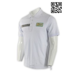 P535 建築行業 工程人員 胸筒4粒鈕 辨公室人員職員反光POLO Polo恤中心      白色 P535 建築行業 工程人員 胸筒4粒鈕 辨公室人員職員反光POLO Polo恤中心      白色